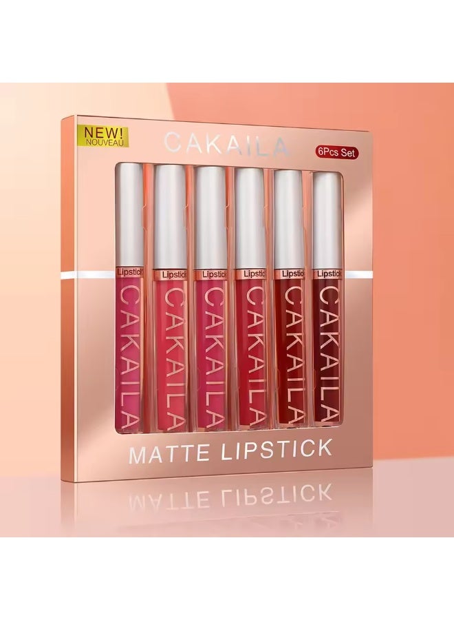 CAKAILA 6-Color Lip and Cheek Tint Set - Long-Lasting Waterproof Liquid Stain for Natural Look - Image 4